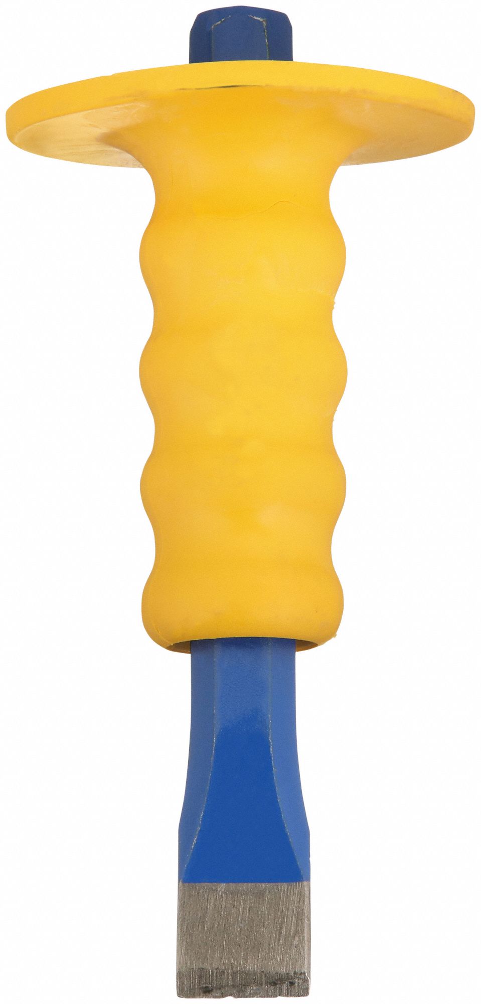 COLD CHISEL, STEEL, 1 IN BLADE W, 12 IN OVERALL L, CUSHIONED GRIP, INCLUDES HANDGUARD