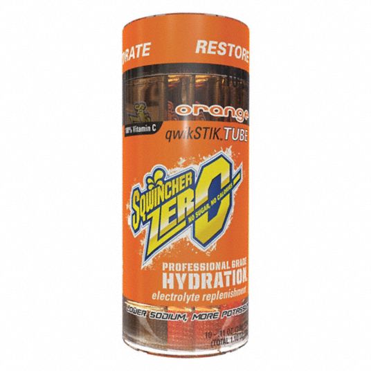 SQWINCHER, Sugar Free, 20 oz Yield per Unit, Sports Drink Mix 24A949