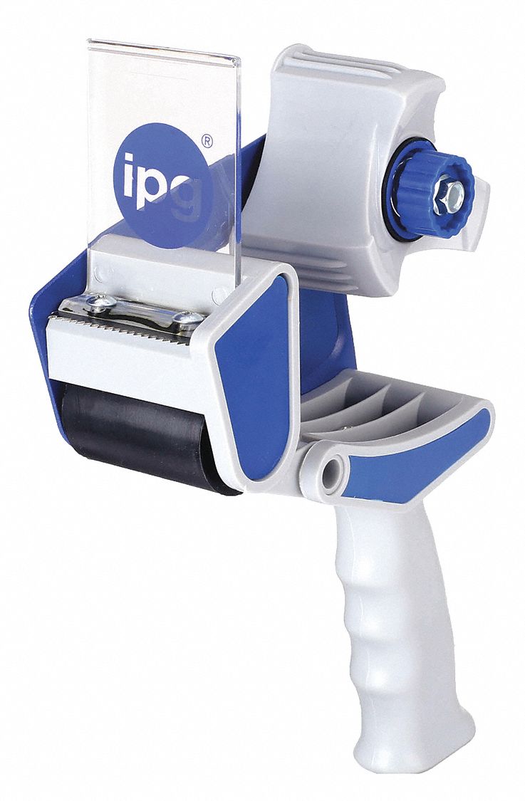 HANDHELD TAPE DISPENSER, HEAVY, FOR 2 IN MAX TAPE W, FOR 3 IN TAPE CORE DIA, PISTOL