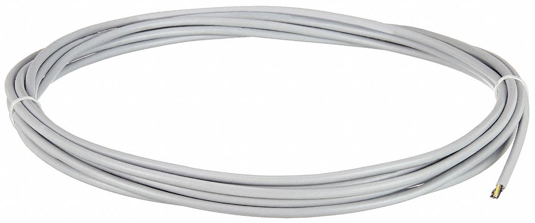 Control Cable: 16 AWG, 5 Conductors, 100 ft, PUR Jacket, 1, 000 V