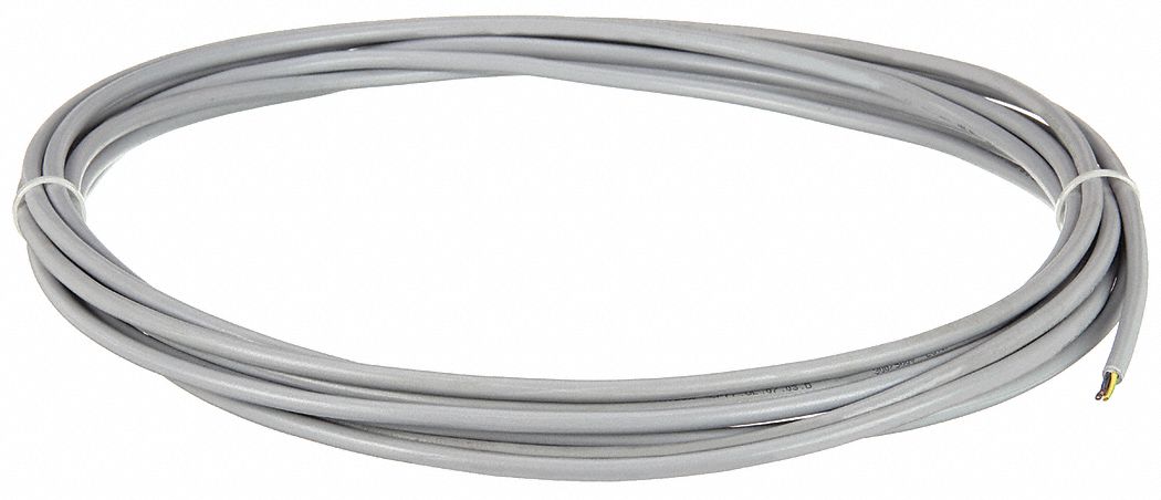 CONTROL CABLE, CF77-UL, PUR JACKET, GREY, 3 CONDUCTORS, 18 AWG, UNSHIELDED, 4 X OD, 100 FT