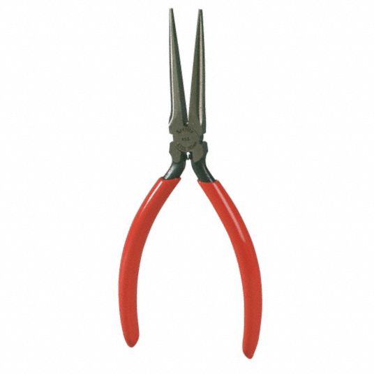 XCELITE Needle Nose Pliers, Jaw Length: 2", Jaw Width: 1/4", Jaw Bend ...