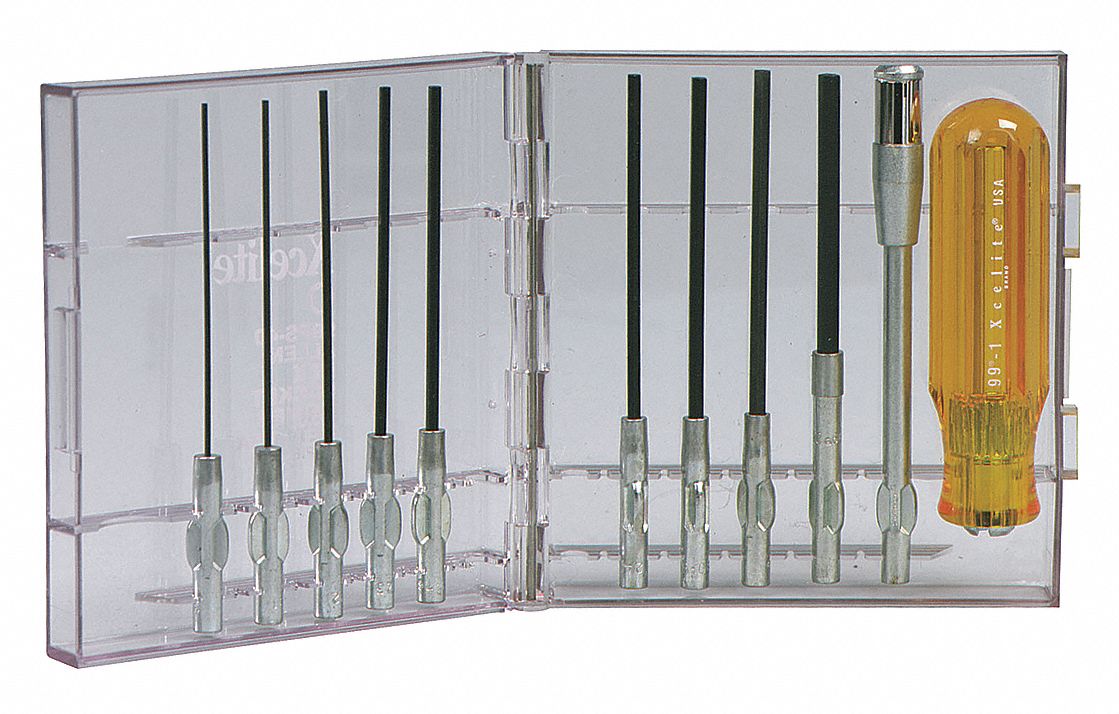 XCELITE, Precision Screwdriver Set 24AC7999PS40N Grainger