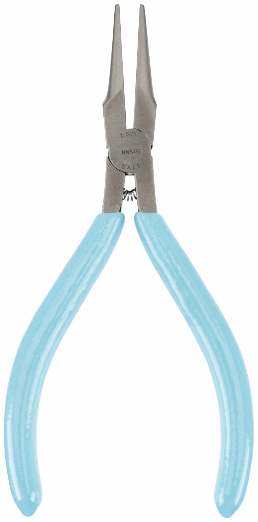 Needle Nose Plier: 2 1/2 in Max Jaw Opening, 5 in Overall Lg, 1 1/4 in Jaw Lg, 1/8 in Tip Wd, Smooth