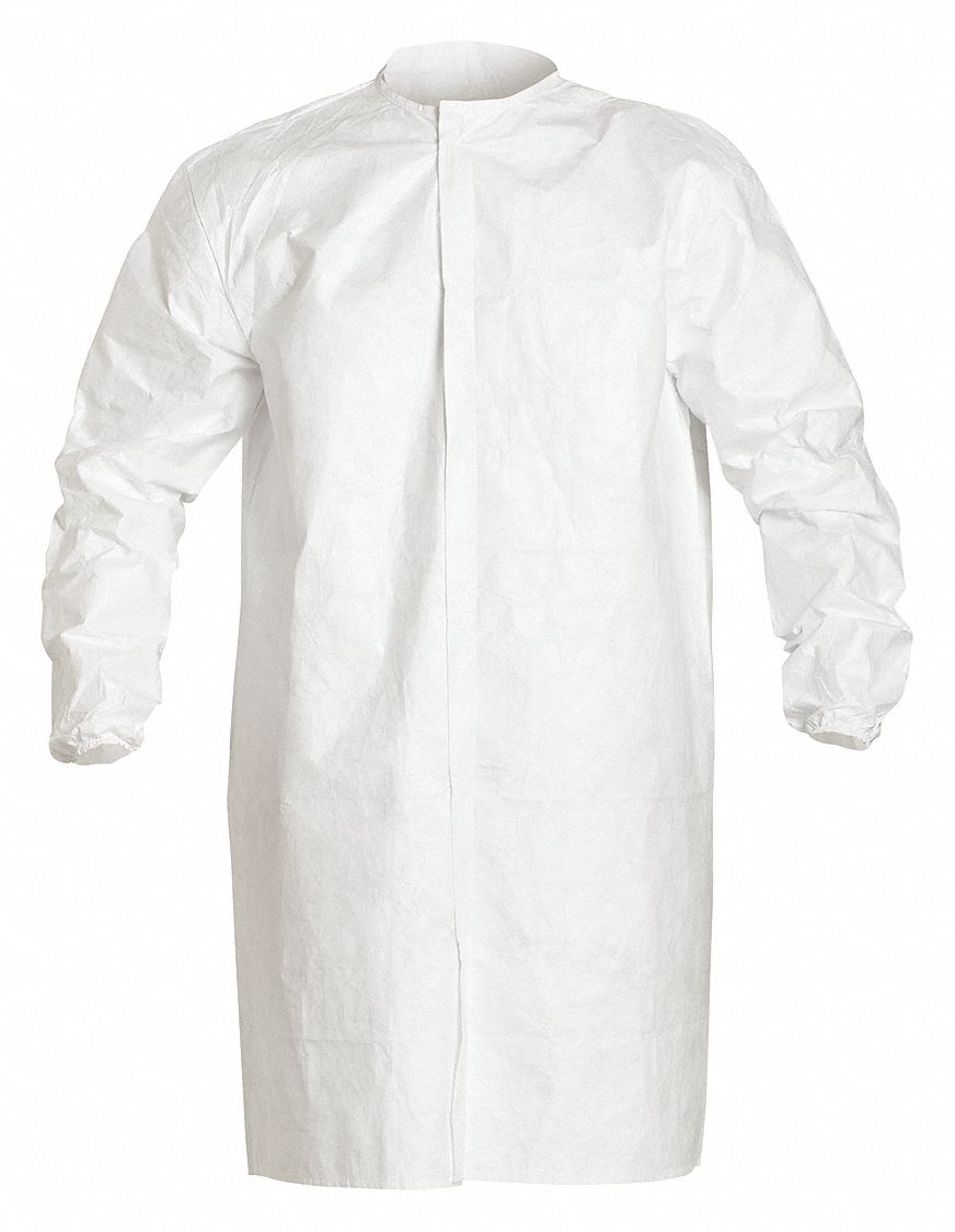 DISPOSABLE LAB FROCK,SZ S,PK25