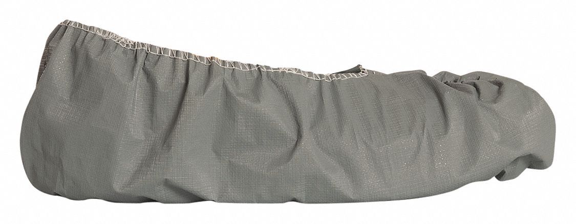 SHOE COVERS, GREY, SLIP-RESISTANT SOLE, PE COATED POLYPROPYLENE, L, 200 PK