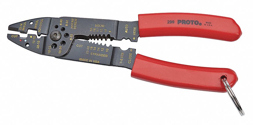 Wire Stripper, 22 to 10 AWG, 8-1/2 In