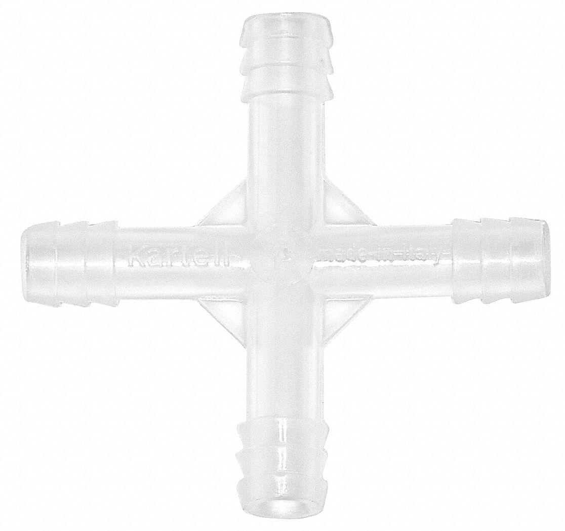 Connector,  L, Clear, PK100