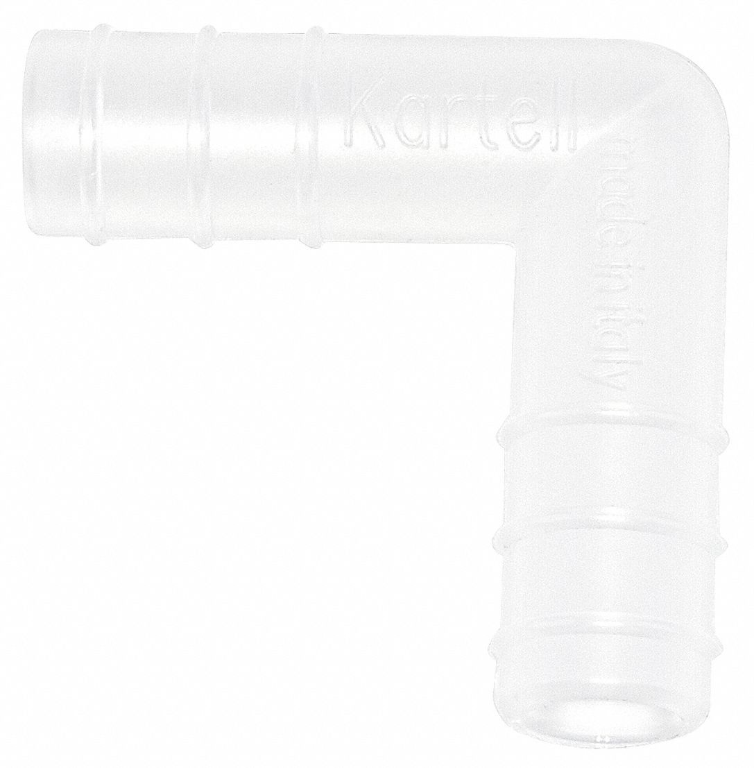 Connector,  L, Clear, PK100