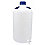 Carboy,Narrow Mouth,50L,HDPE,Translucent