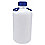 Carboy,Narrow Mouth,25L,HDPE,Translucent