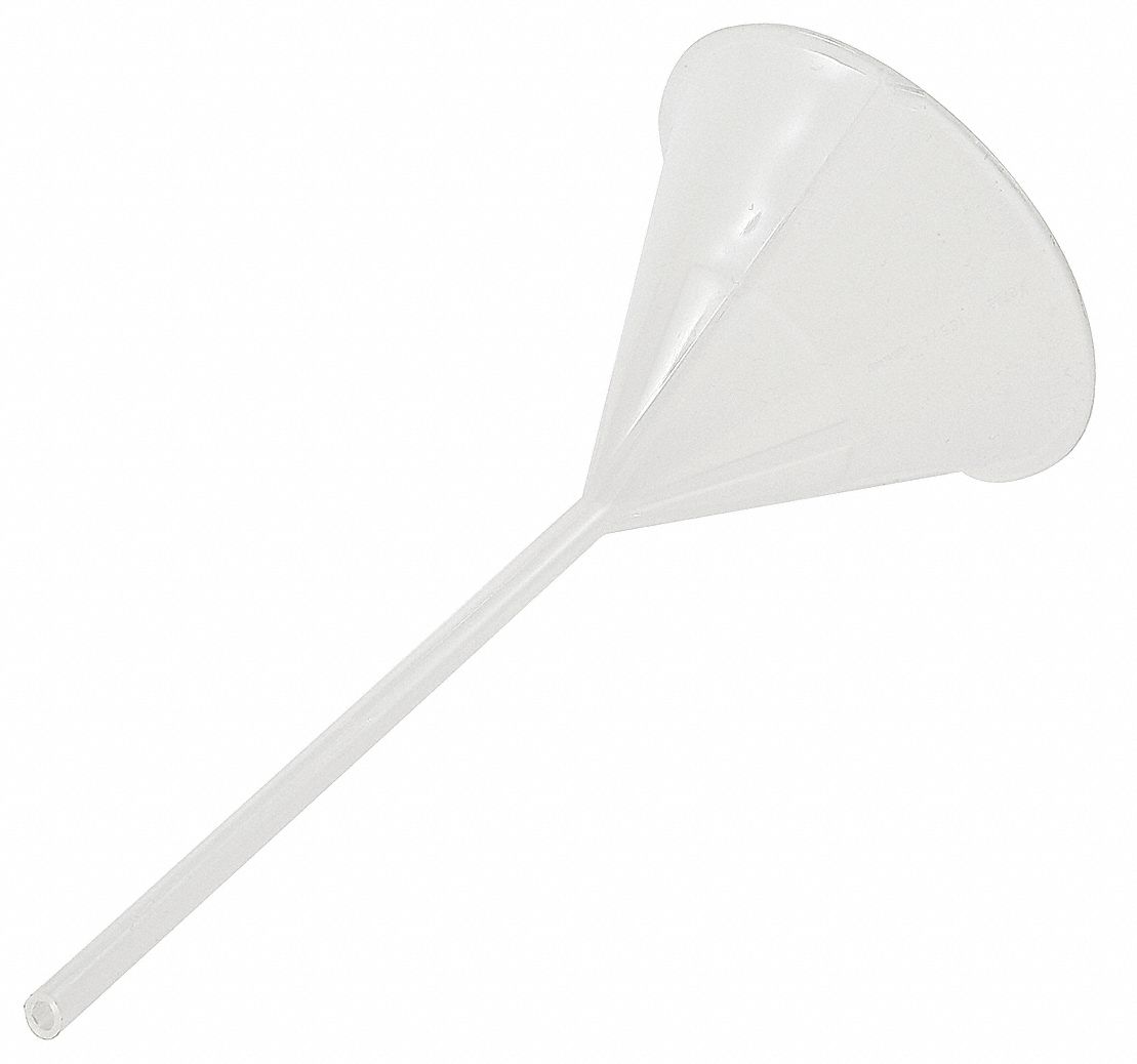 FUNNEL, PLASTIC, 7.61 FL OZ CAPACITY, 225 ML CAPACITY, POLYPROPYLENE, WHITE, 2 PK
