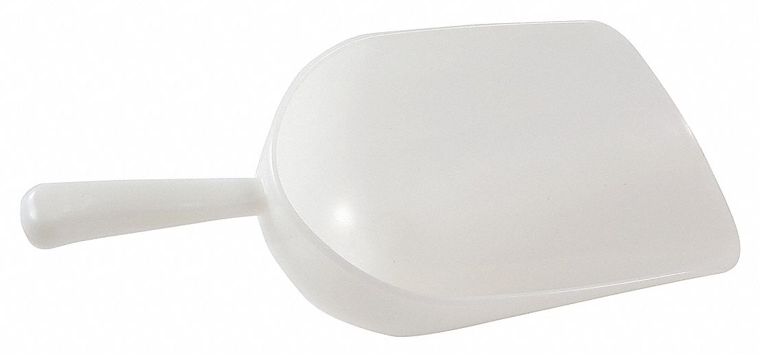 Scoop: Non-Sterile, HDPE, 1.5 L Capacity - mL, 50 3/4 fl oz Capacity - oz, 39.88 cm Overall Lg