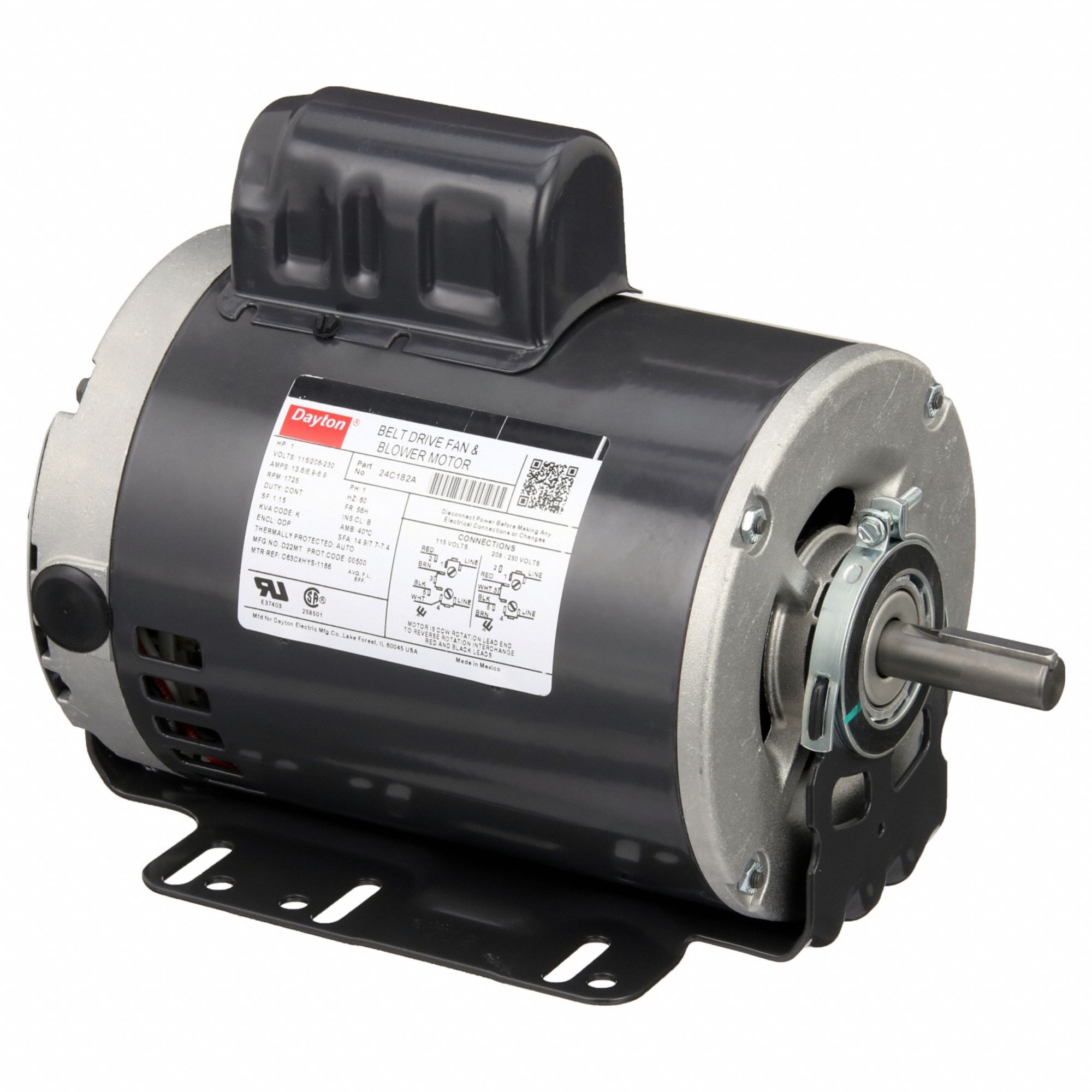 GP MTR,CS,ODP,1 HP,1725 RPM,56H