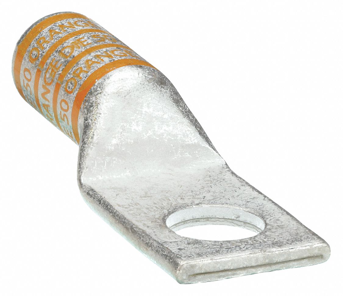 ONE-HOLE LUG COMPRESSION CONNECTOR, 3/0 AWG MAX WIRE SIZE, ½ IN STUD SIZE