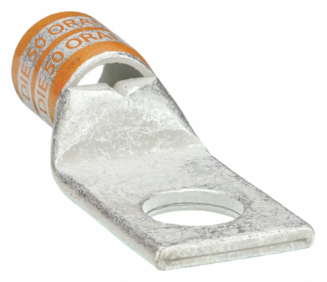 CONNECTEUR DE COMPRESSION POUR COSSE À UN TROU, CUIVRE, 3/0 AWG, 2,27 PO LONGUEUR, 0,92 PO LARGEUR, 1/2 PO