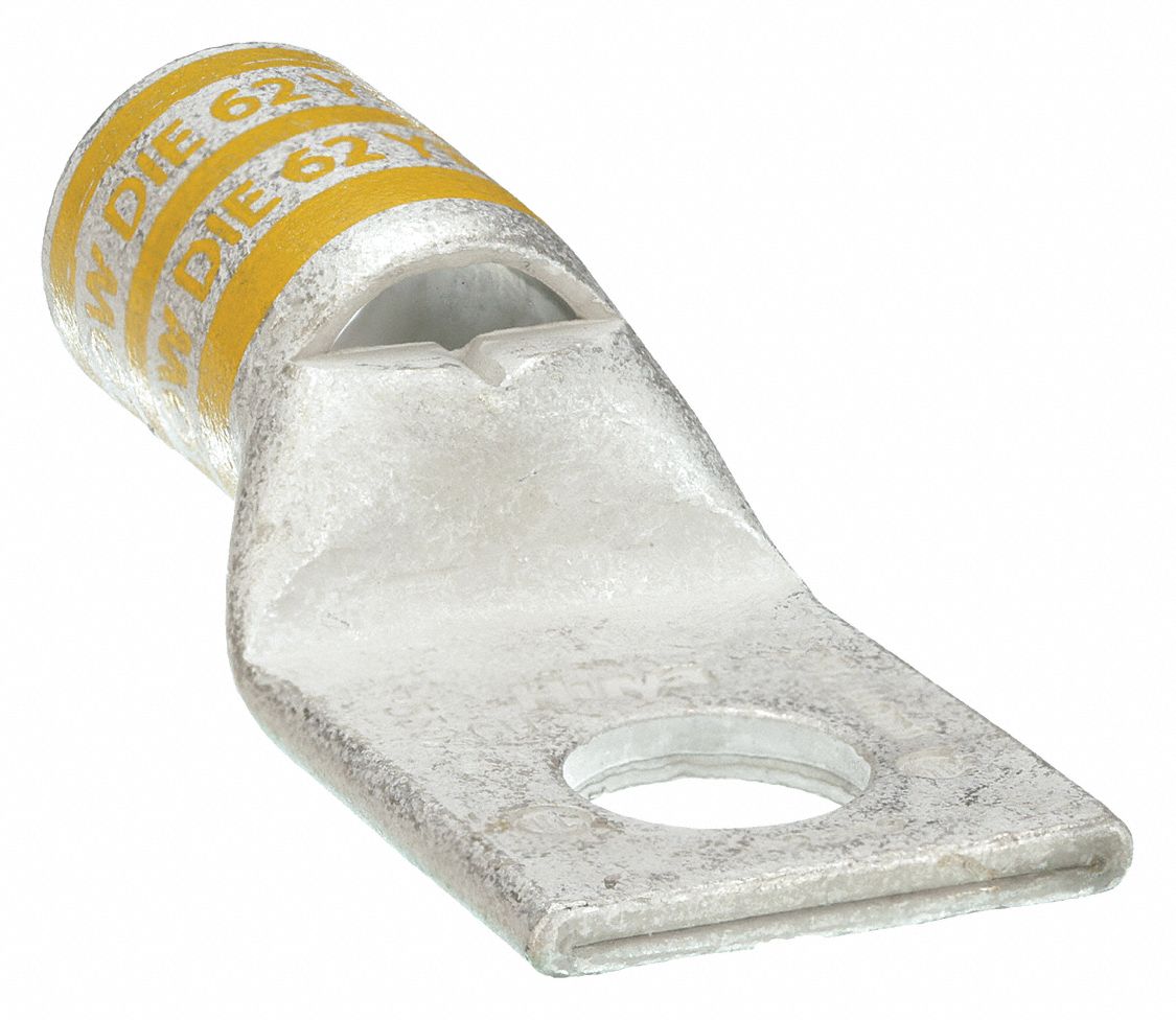 CONNECTEUR DE COMPRESSION POUR COSSE À UN TROU, CUIVRE, 250 KCMIL, 2,33 PO LONGUEUR, 1,13 PO LARGEUR, 3/8 PO