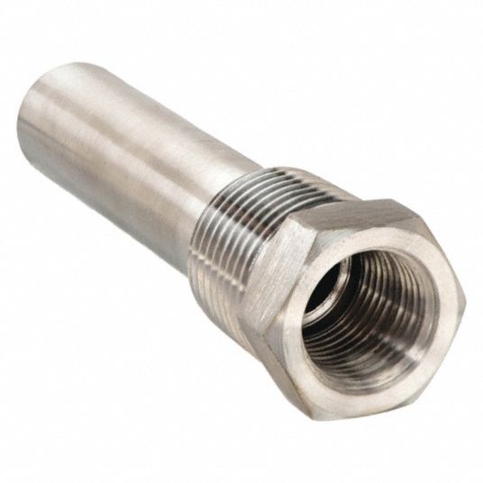 Stainless Steel, 1/2 in MNPT, Threaded Thermowell - 24C479|24C479 ...