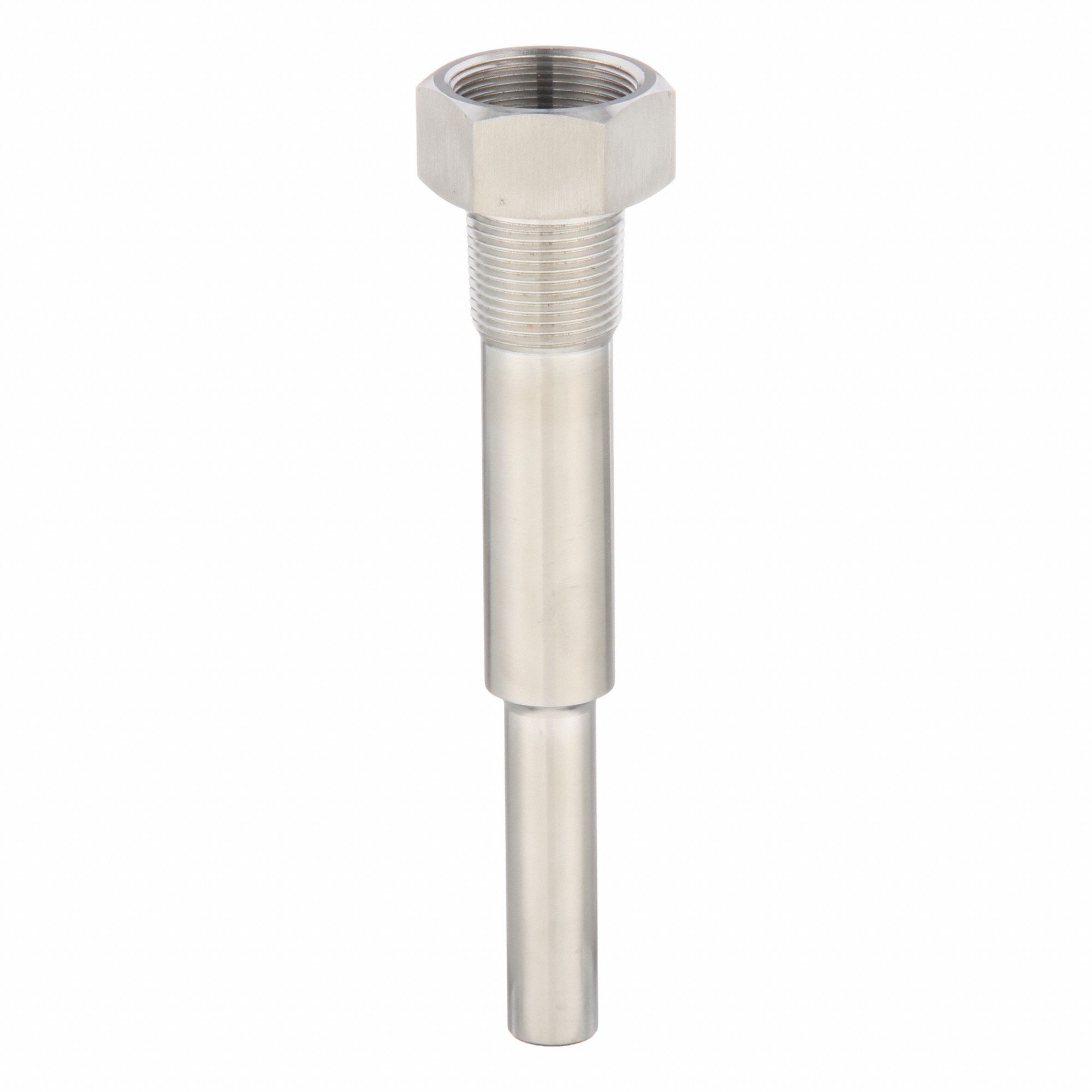 THREADED THERMOWELL, STAINLESS STEEL, FOR 6 IN STEM L, 6 IN INSERTION L, FOR 15/32 IN STEM DIA