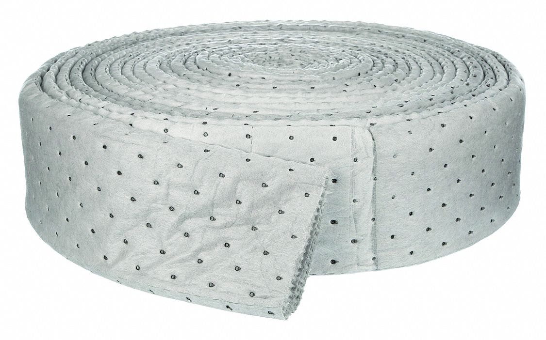 Absorbent Roll, Universal, Gray, 50 ft.L