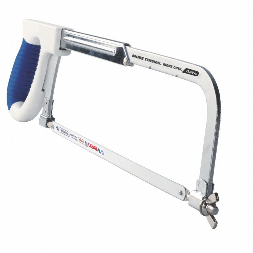 LENOX Hacksaw, 10 in Overall Length, Blade Length 10 in, 12 in, Bi