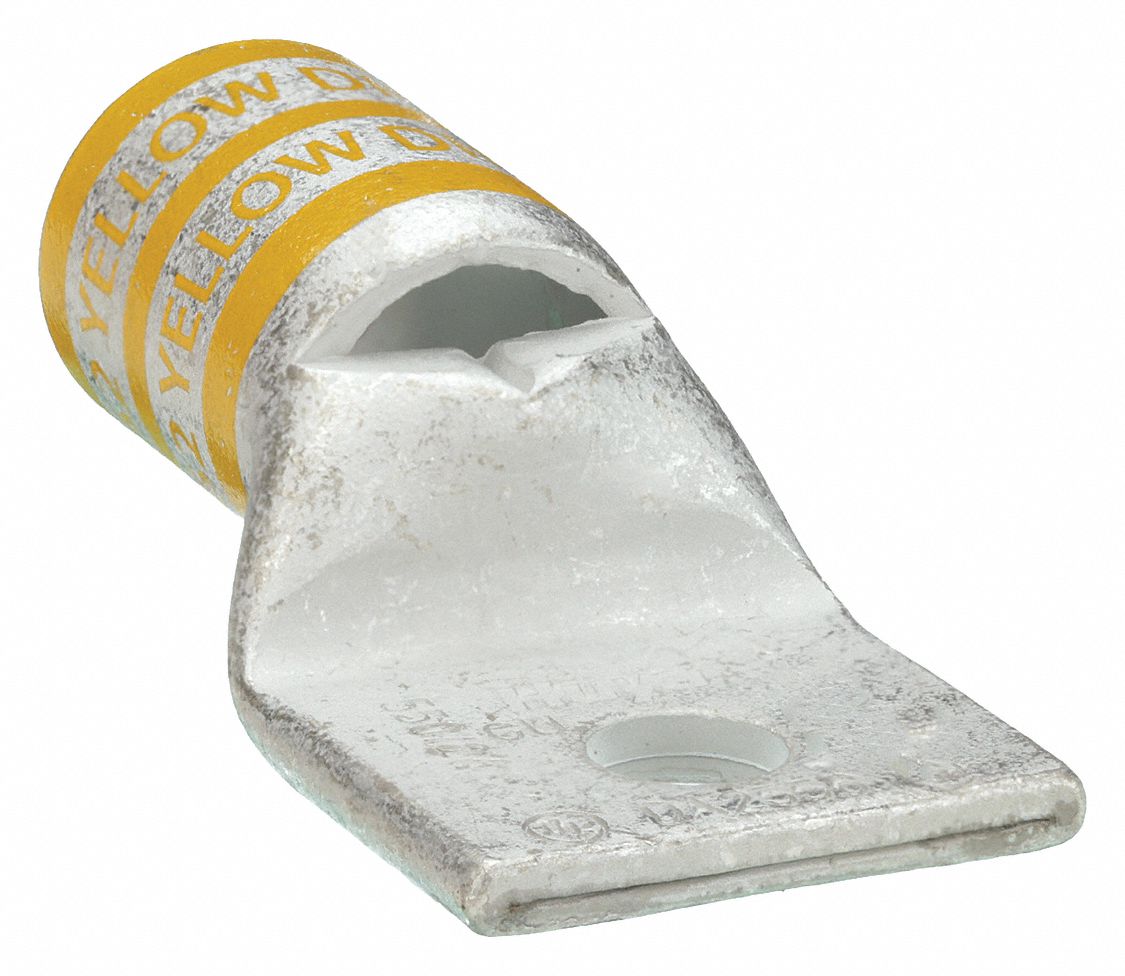 ONE-HOLE LUG COMPRESSION CONNECTOR, 250 KCMIL MAX WIRE SIZE, 5/16 IN STUD SIZE