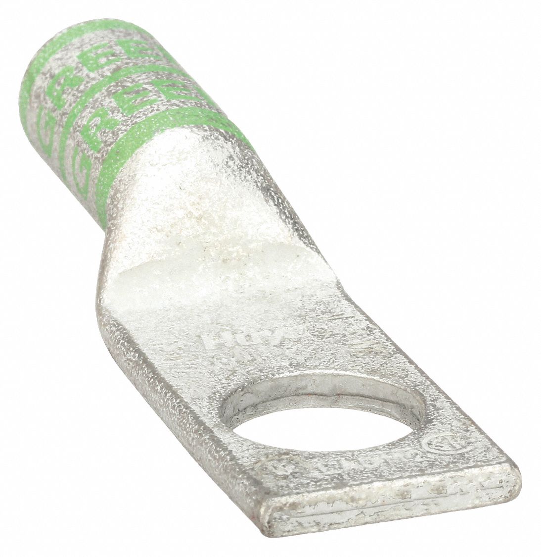 ONE-HOLE LUG COMPRESSION CONNECTOR, 1 AWG MAX WIRE SIZE, ¼ IN STUD SIZE