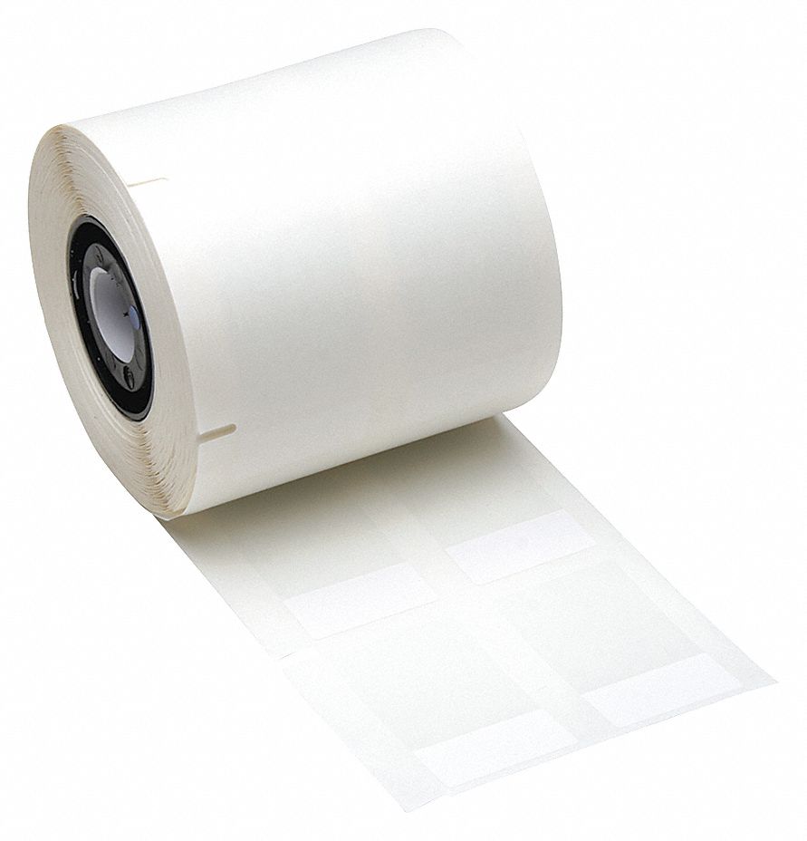 LABELS WHITE 5/48 FT. L 1/2 IN. W