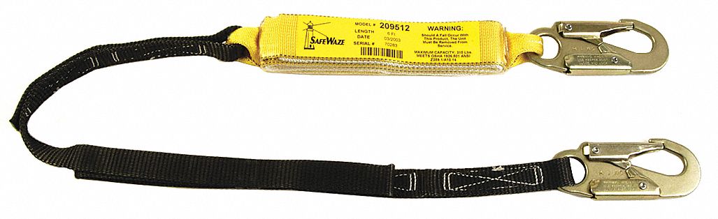 Shock-Absorbing Lanyard - Grainger