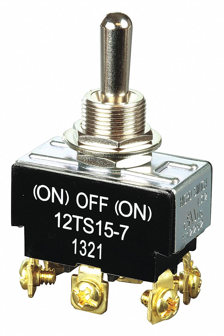 HONEYWELL Toggle Switch, Number of Connections 6, Switch Function