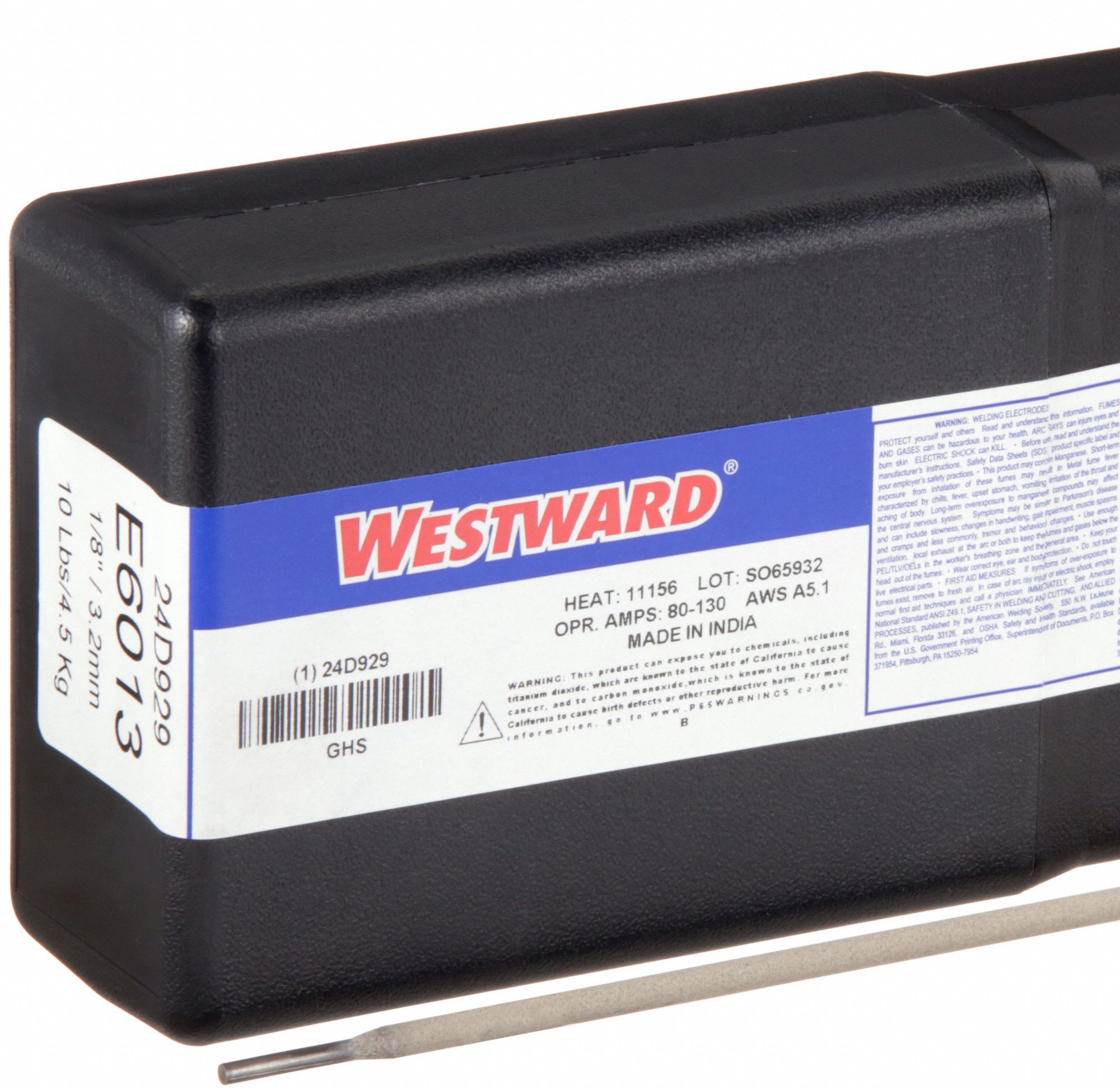 Stick Electrode: Carbon Steel, E6013, 1/8 in x 14 in, 10 lb