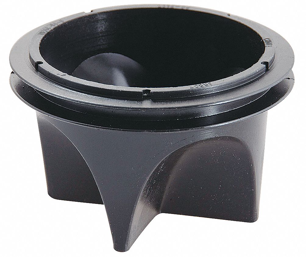 STINK STOPPER QUAD CLOSE TRAP SEAL: 4 IN OVERALL DIA, 4 IN OVERALL LG, RUBBER
