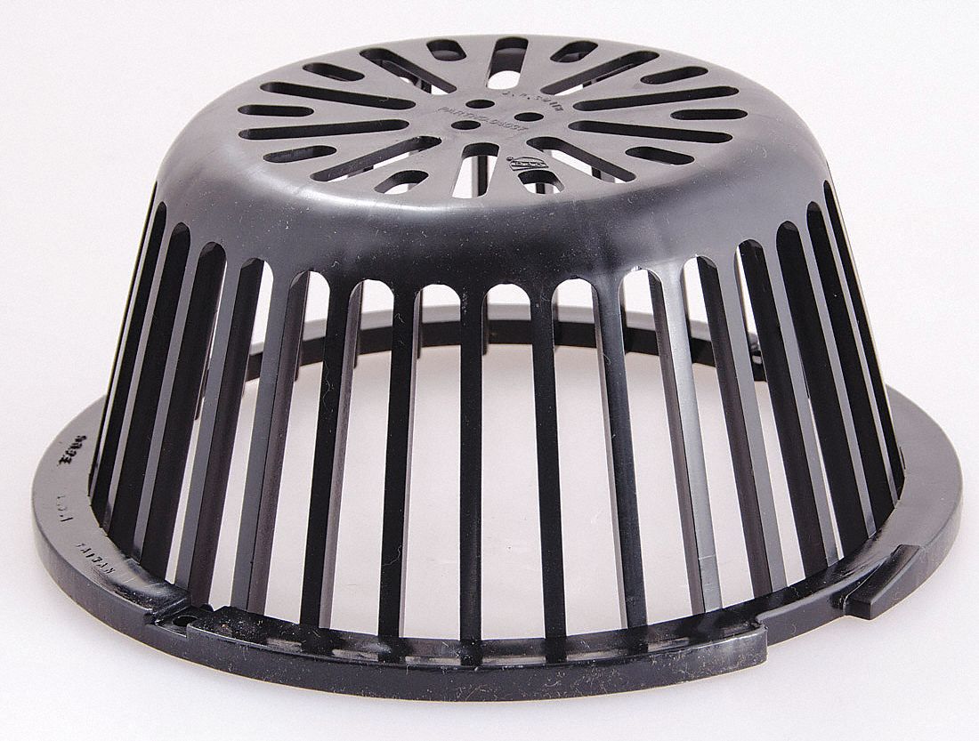 DOME STRAINER: DOME STRAINER, 10 IN OVERALL DIAMETER, 4⅜ IN H, PLASTIC