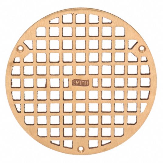 Jay R. Smith Mfg. Co Floor Drain Grate, Round, 5-19/32 in Dia