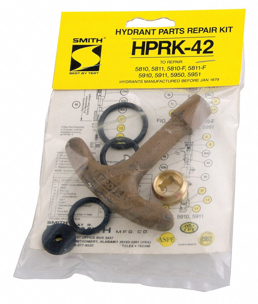 HYDRANT PARTS REPAIR KIT, FOR 5810, 5811, 5910, 5911 SERIES, BRASS, NEOPRENE/CAST IRON