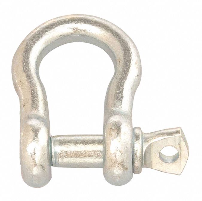 24E786 - 1/2In Screw Pin Anchor Shackle Zinc Pl - Only Shipped in Quantities of 5