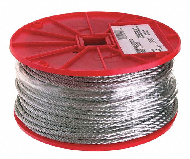 24E917 - 1/16In 7X7 Cable Galv Wire 500 Feet Reel