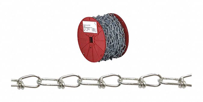1/0 Inco Double Loop Chain Zinc Pl 100Ft