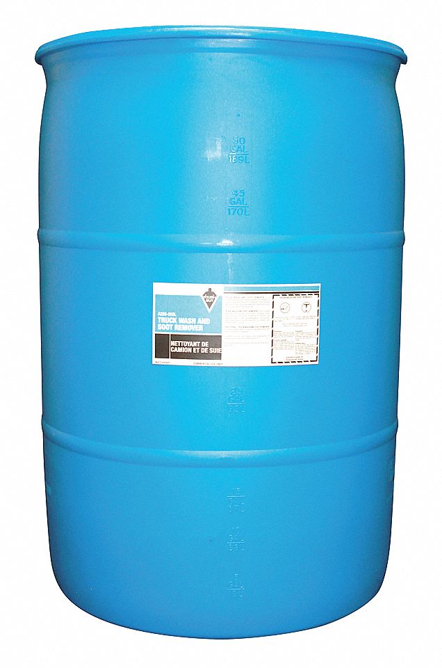 PRODUIT DE LAVAGE/DÉSINFECTION DE CAMION,CONCENTRÉ,LIQ,BIODÉGRADABLE,BLEU CLAIR,205 L