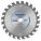 CIRCULAR SAW BLADE, CARBIDE, 6½ IN DIA, 24, ⅝ IN, 15 ° , 8000 RPM, ROUND, FOR WOOD