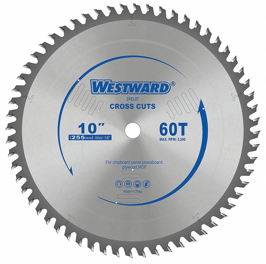 Circular Saw Blade, 10 in Blade Dia. Grainger