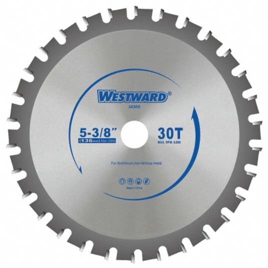 WESTWARD Circular Saw Blade, 5 3/8 in Blade Dia. 24EM3624EM36
