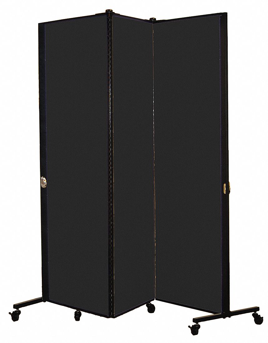 SCREENFLEX Portable Room Divider, Number of Panels 3, 5 ft 9 in Overall