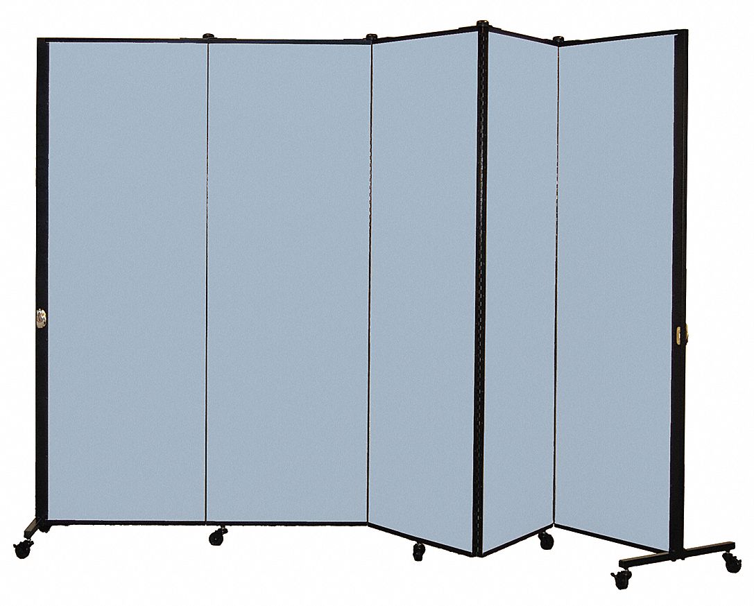 SCREENFLEX, 5 Panels, Vinyl Panel, Room Divider 24EM60HKDL605VB Grainger