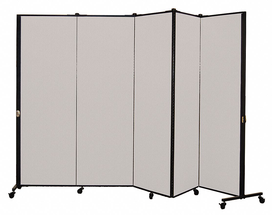 SCREENFLEX Portable Room Divider, Number of Panels 5, 5 ft 9 in Overall