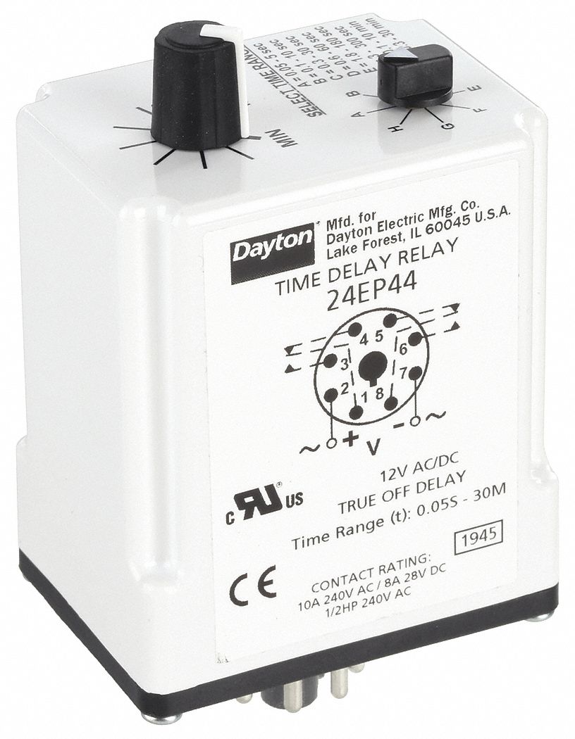 Timer Relays Fixed duration 12v & 24v Variants