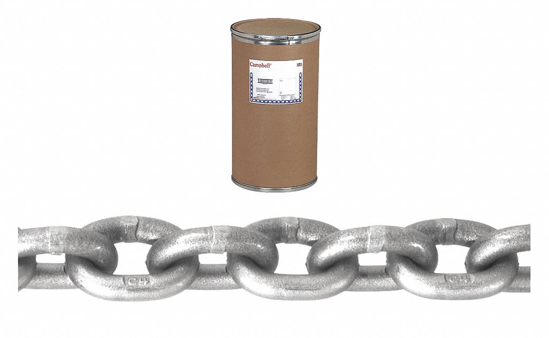 1/2In Grade 43 Chain Galv 200Ft