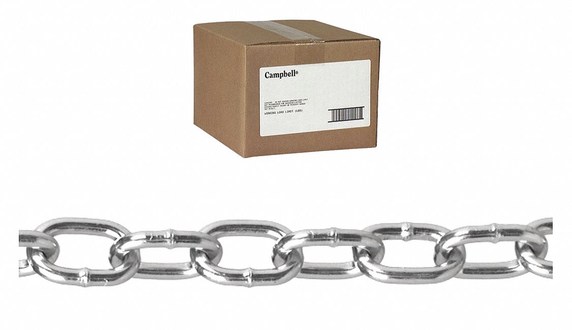 4/0 PASSING LINK CHAIN 100 FT PER CARTON, 600 LB WORKING LOAD
