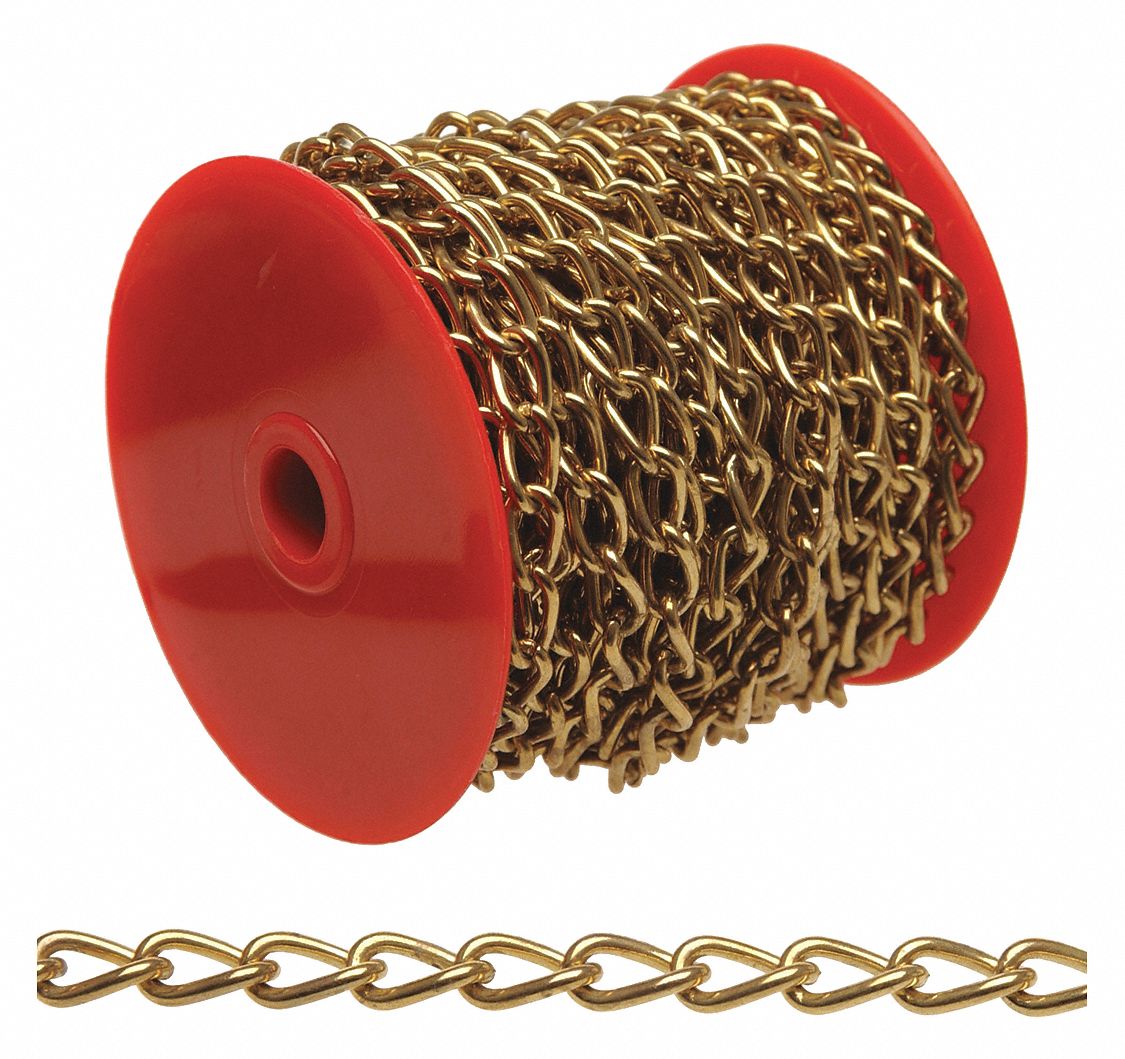 No70 Twist Chain Brass Pl 82Ft