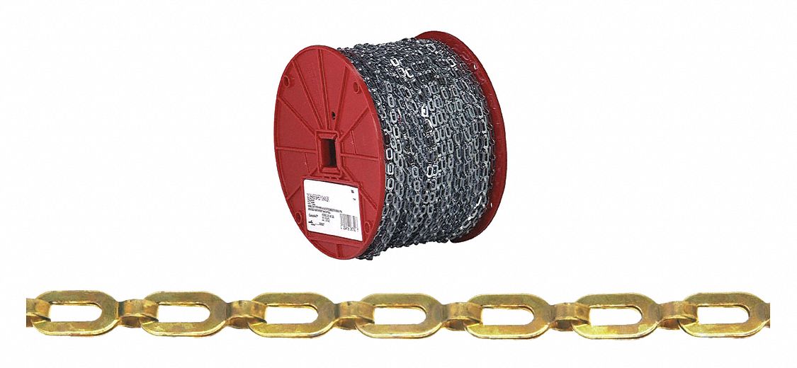 1/0 Brass Plumbers Chain Bright 200Ft
